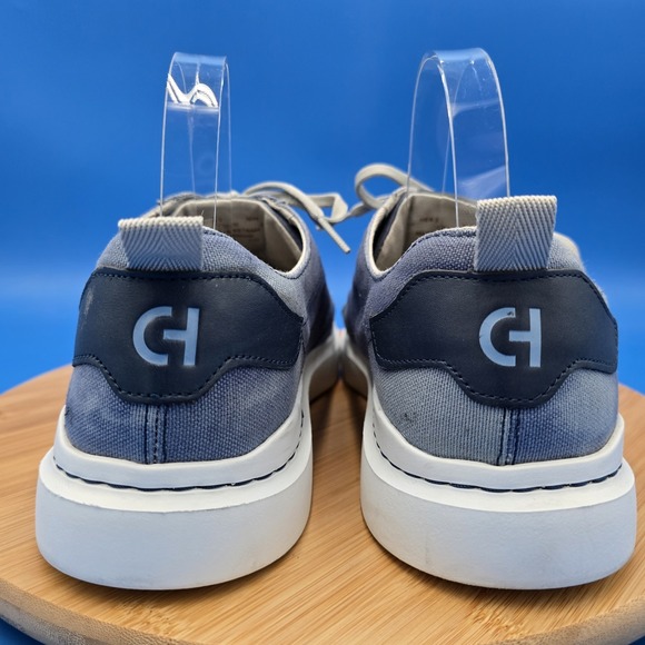 Cole Haan GrandPro Rally Canvas Court Trainers  Blue/Optic White  Men's 10W EUC‎ - Picture 4 of 9